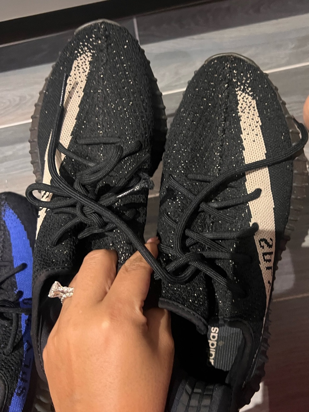 Yeezy Boost 350 V2 Black with Cream Side Stripe